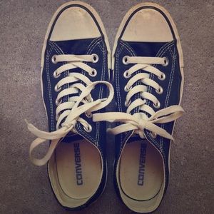 Black Converse low top sneakers